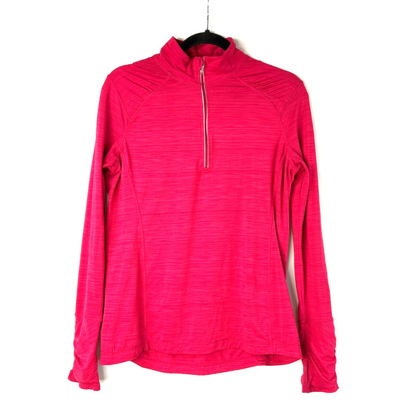 Kirkland Signature Jackets & Blazers - KIRKLAND Signature‎ Track Jacket Womens Medium Red Athletic Half Zip Mock Neck